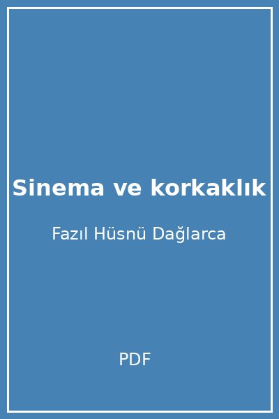 Sinema ve korkaklık