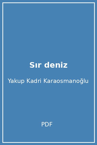 Sır deniz