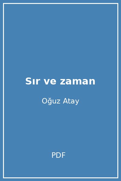 Sır ve zaman