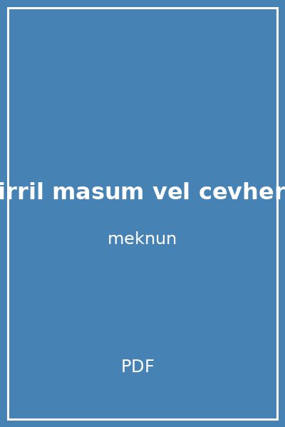 sirril masum vel cevheril