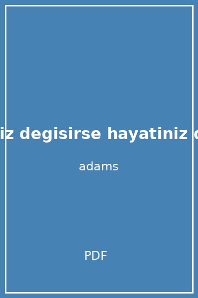 sorulariniz degisirse hayatiniz degisir marilee