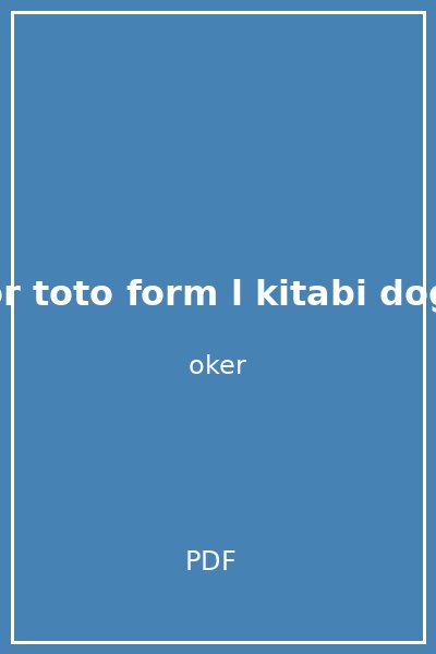 spor toto form l kitabi dogan