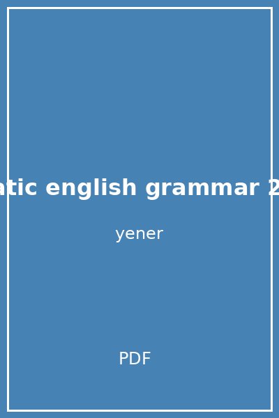 systematic english grammar 2cd ebru