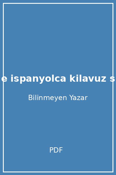 t rk e ispanyolca kilavuz s zl k
