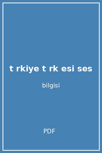 t rkiye t rk esi ses