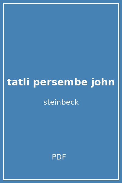 tatli persembe john