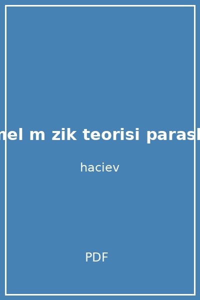 temel m zik teorisi paraskev