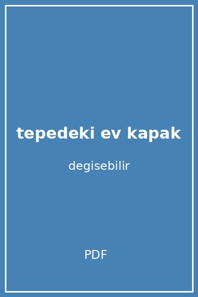tepedeki ev kapak