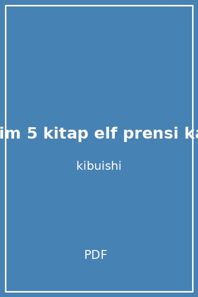 tilsim 5 kitap elf prensi kazu