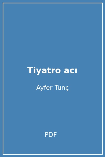 Tiyatro acı