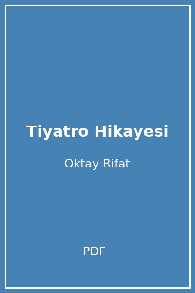 Tiyatro Hikayesi
