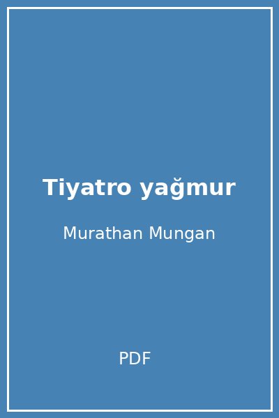 Tiyatro yağmur