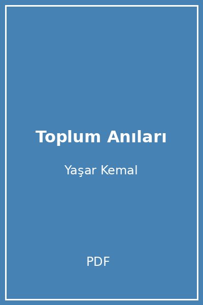 Toplum Anıları