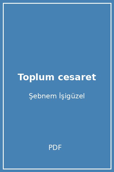 Toplum cesaret