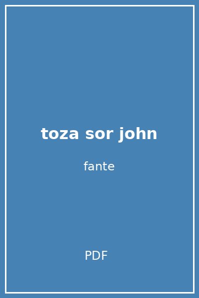 toza sor john