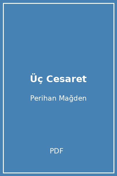 Üç Cesaret
