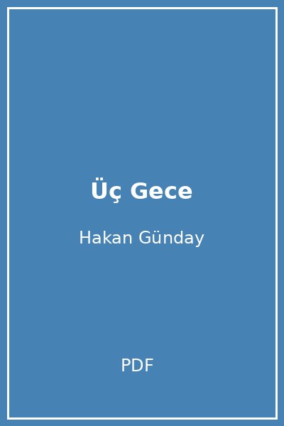 Üç Gece