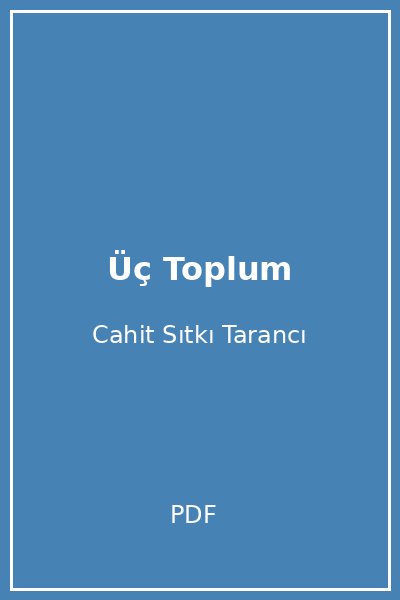 Üç Toplum