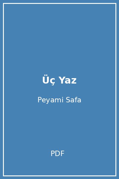 Üç Yaz