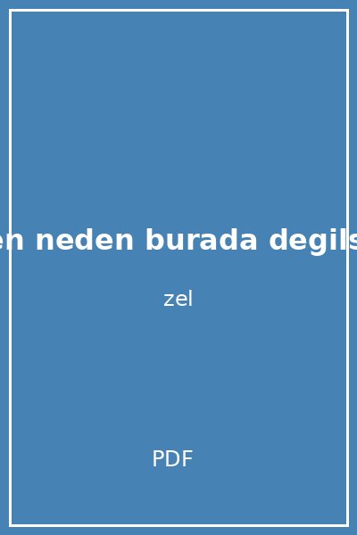 waldo sen neden burada degilsin ismet