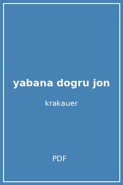 yabana dogru jon