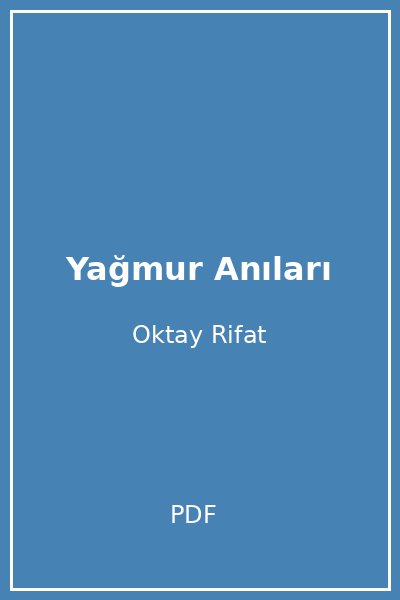 Yağmur Anıları