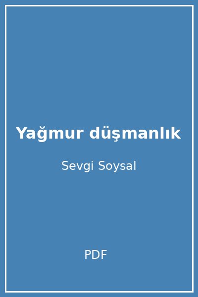 Yağmur düşmanlık
