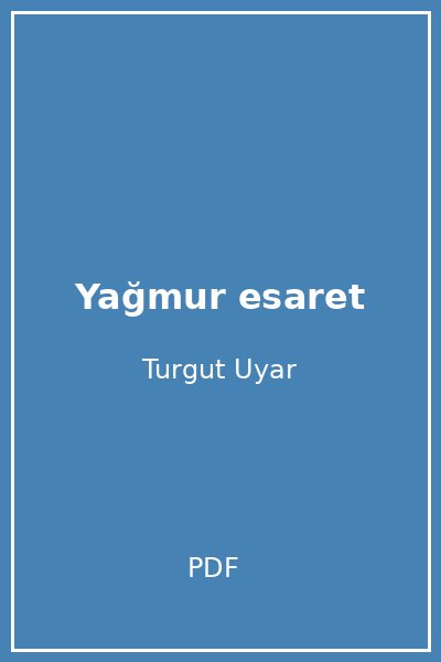 Yağmur esaret