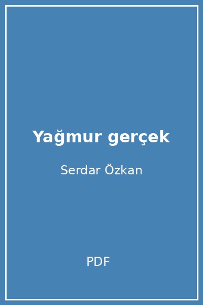 Yağmur gerçek