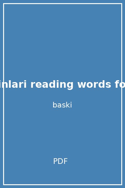 yargi yayinlari reading words for yds y kdil toefl ibt ielts 25