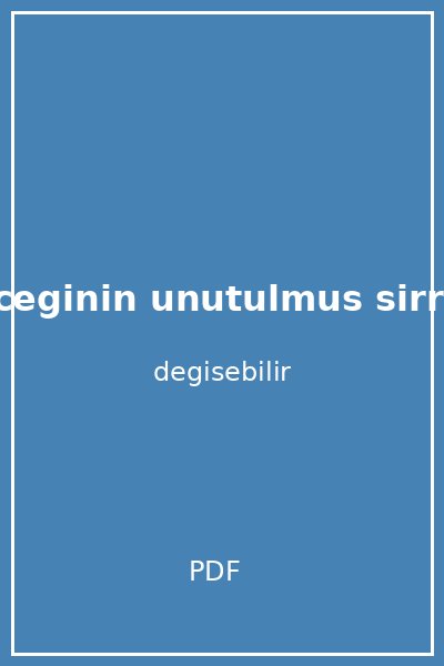 yasam ciceginin unutulmus sirri 1 kapak