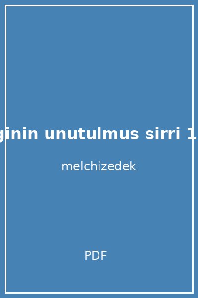 yasam i eginin unutulmus sirri 1 drunvalo