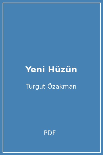 Yeni Hüzün