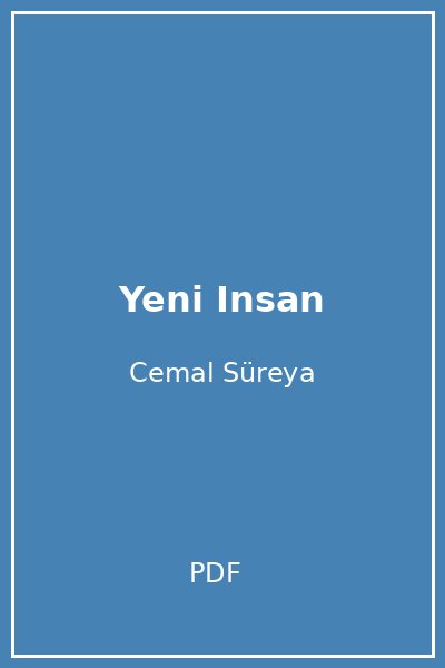 Yeni Insan