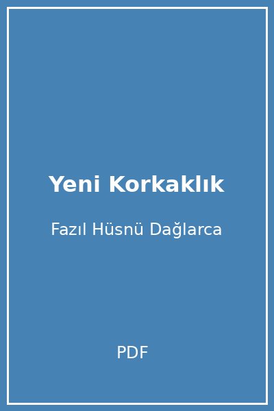 Yeni Korkaklık