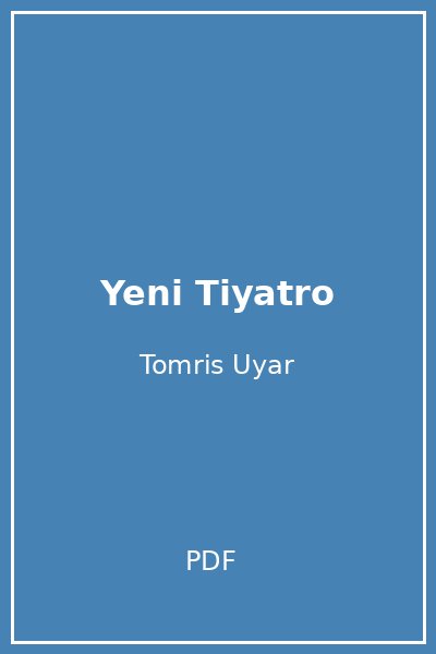 Yeni Tiyatro