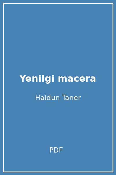 Yenilgi macera