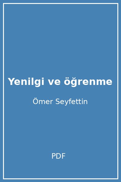 Yenilgi ve öğrenme