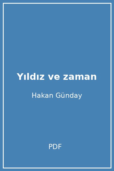 Yıldız ve zaman