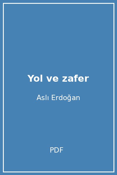 Yol ve zafer
