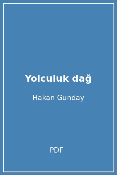 Yolculuk dağ