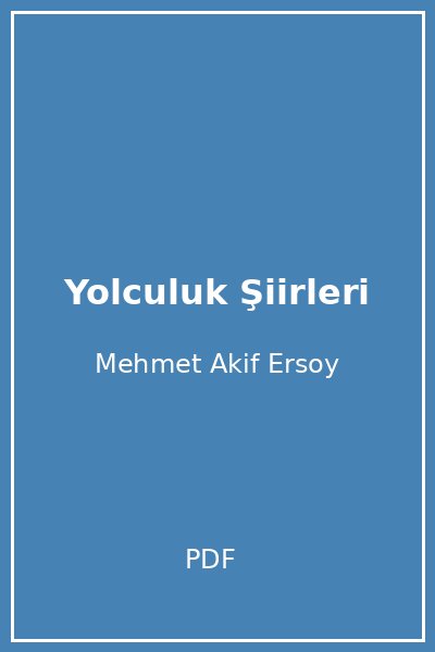 Yolculuk Şiirleri