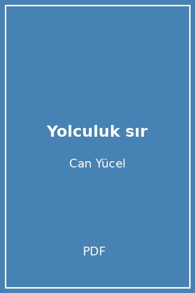 Yolculuk sır