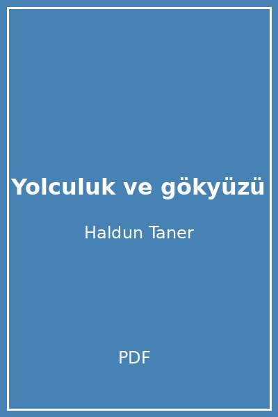 Yolculuk ve gökyüzü