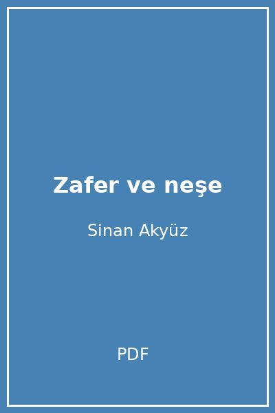 Zafer ve neşe