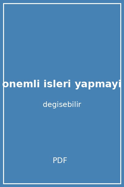 zahmetsiz onemli isleri yapmayi kolaylastirin kapak