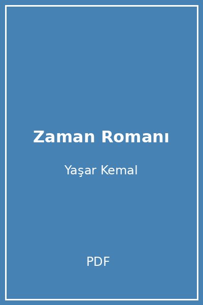 Zaman Romanı
