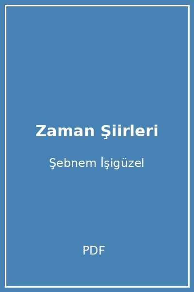 Zaman Şiirleri