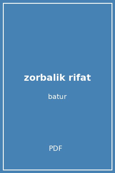 zorbalik rifat